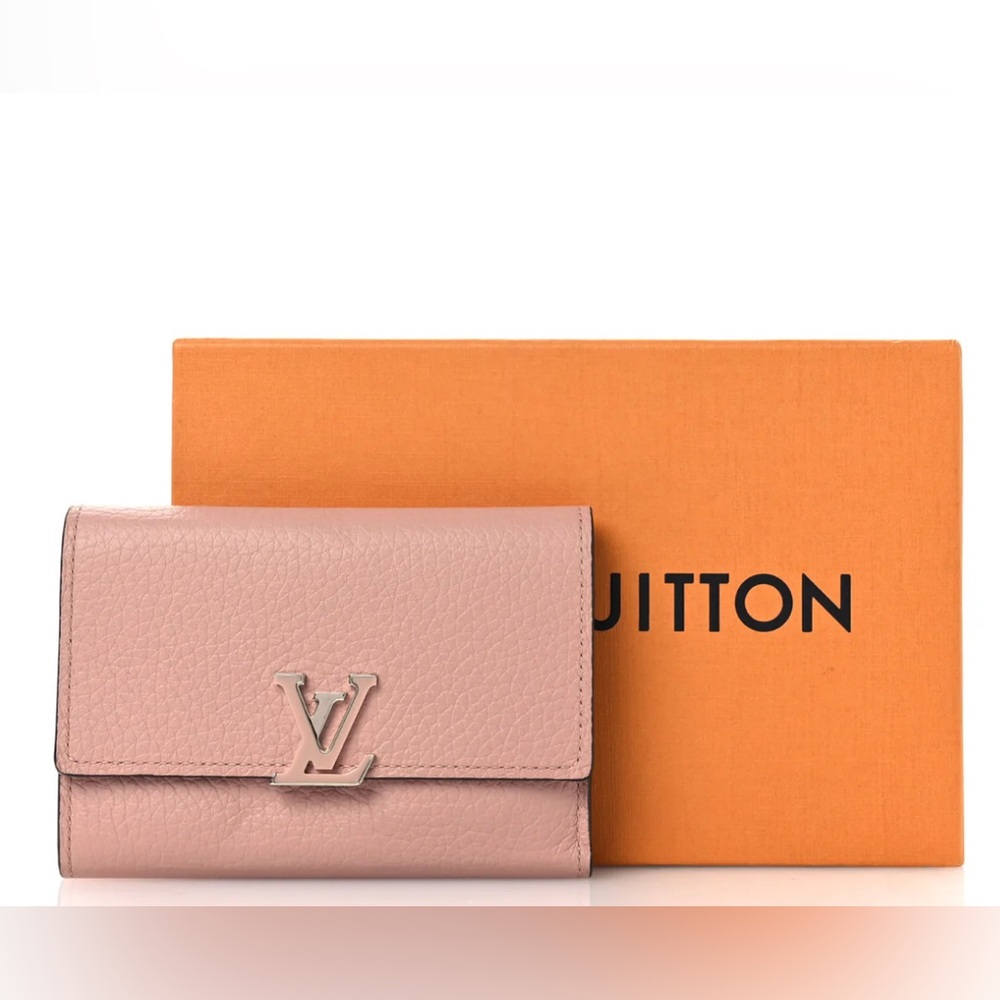 Louis Vuitton Capucines Compact Tricolor Wallet Taurillon Leather Full Inclusion